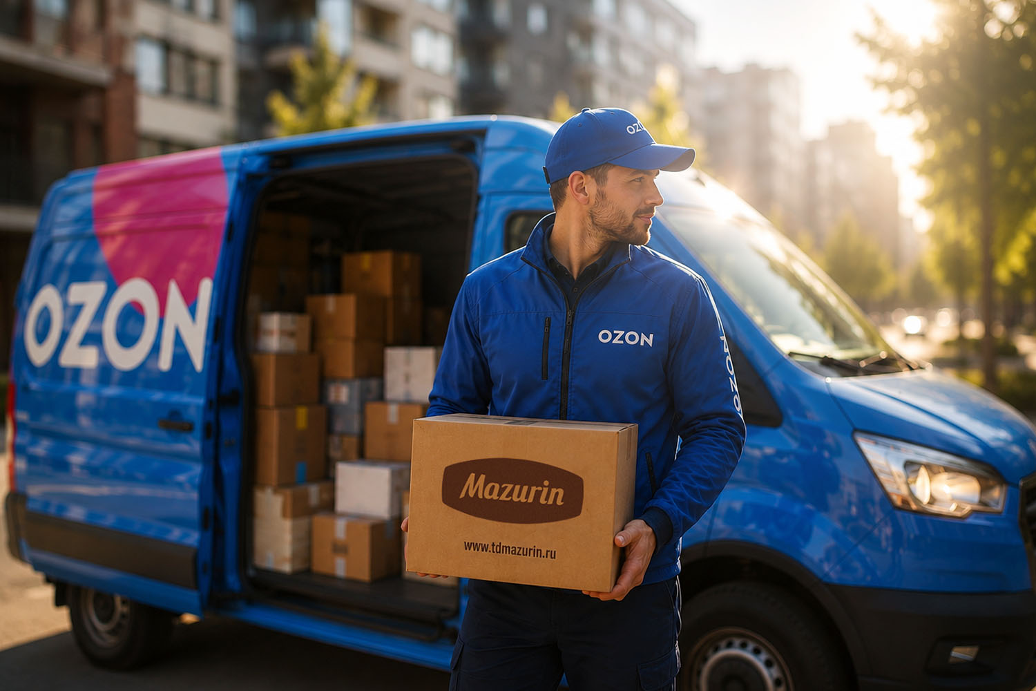 Доставка продукции Mazurin через Ozon